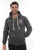 Erkek Füme Standart Fit Normal Kesim Içi Polarlı Tam Fermuarlı Kapüşonlu Pamuklu Sweatshirt