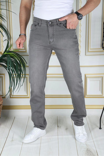 Erkek Haki Üstten Cepli Armürlü Regular Fit Rahat Kesim Esnek Chino Keten/kanvas Koton Pantolon